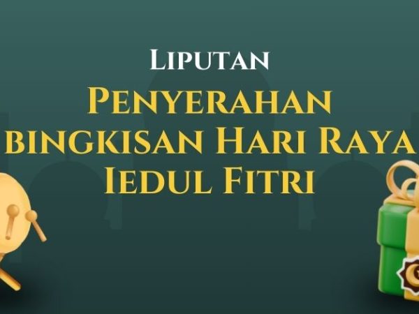 Liputan penyerahan bingkisan THR kepada petugas masjid