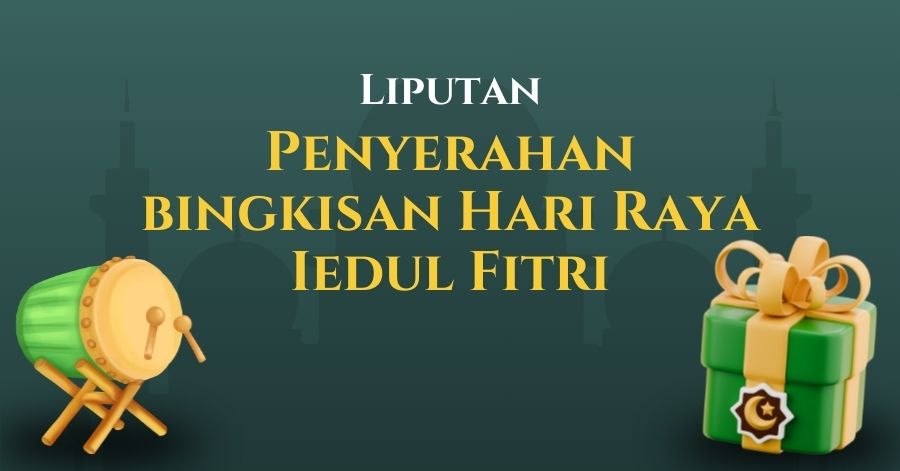 Liputan penyerahan bingkisan THR kepada petugas masjid